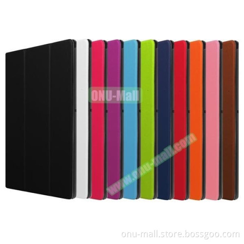 Karst Texture 3 Folding PU Leather Cover Case for Sony Xperia Z4 Tablet Ultra